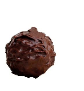 טראפלס וויסקי עשוי מגנאש שוקולד מריר 70% מוצקי קקאו בתוספת ג'וני ווקר, עטוף בשוקולד בלגי ומגולגל בפולי קקאו גרוסים
